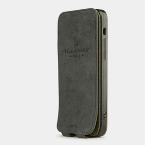 Чехол для iPhone 12 Pro Max из натуральной кожи теленка, зеленого цвета