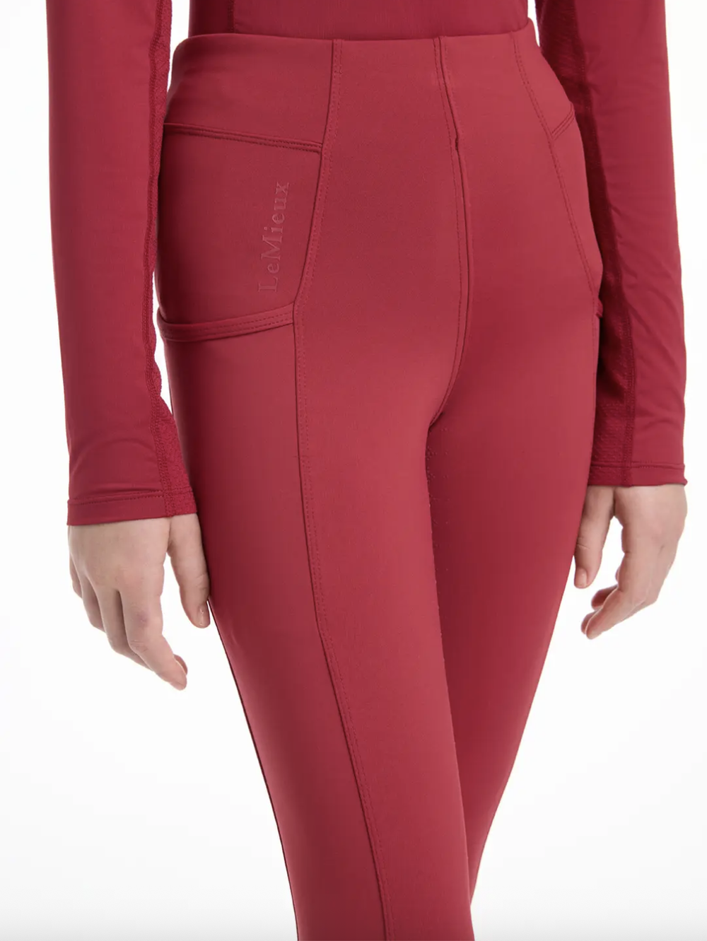 Бреггинсы детские с полной леей LeMieux Young Rider Orla Pull Ons Ember