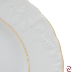 Набор плоских тарелок 25 см Repast Rococo с золот.полос.( 6 шт)