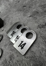 Номерки для гардероба акриловые. Товар уцененный