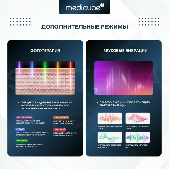 Medicube Age R Booster Pro Микротоковый массажер для лица электрический , черный.