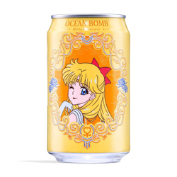 Лимонад газированный со вкусом манго Сейлор Мун 330 мл Ocean Bomb Sailor Moon Sparkling Water Mango Flavor