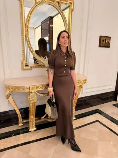 Платье Bianca, Коричневый