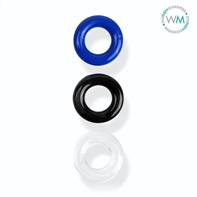 Набор из трех разноцветных эрекционных колец Erowoman-Eroman (Цвет: разноцветный)