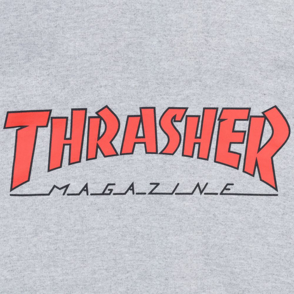 Худи Thrasher Outlined Hoodie (grey/red)