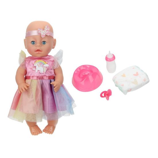 Пупс озвуч 30 см, пьет, писает, закр. глазки, 4 акс, 50 звуков КАРАПУЗ