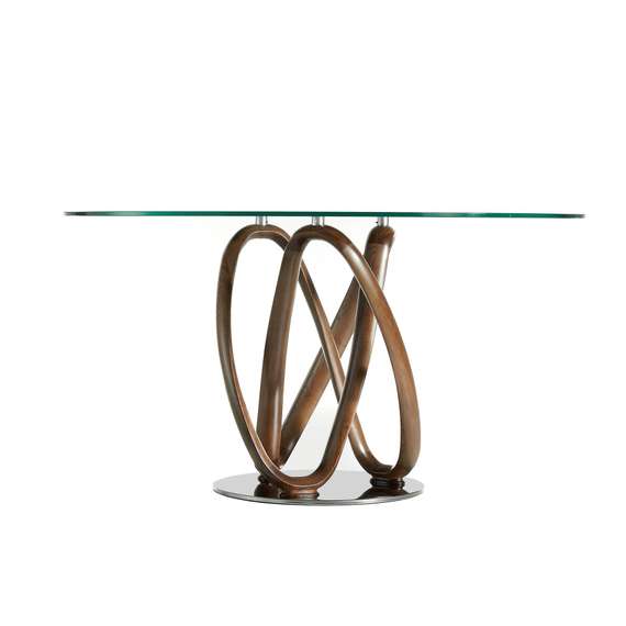 Круглый обеденный стеклянный стол DT801 /1021 Ø130