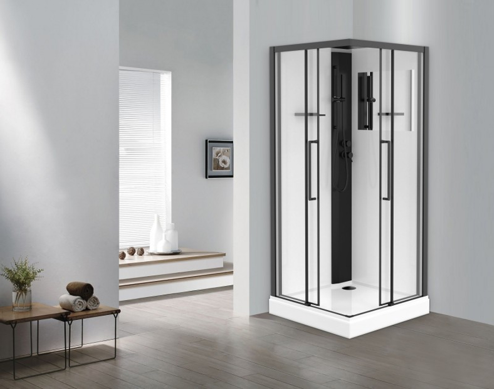 Душевая кабина Esbano ESKM90CKR 90x90x215 черный