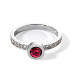 Кольцо Coeur de Lion Red-Silver 18 мм 0228/40-0317 56