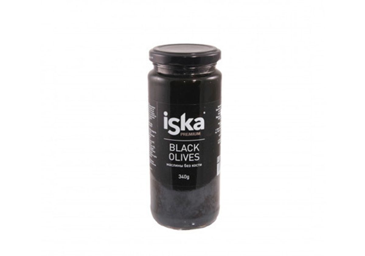 Маслины черные без косточки Iska, 358мл