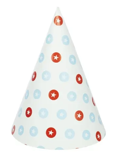 Колпак праздничный, набор из 6 штук (бумага) / 15*20,5см арт.90404