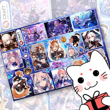 Стикерлист "Геншин Импакт Горо, Кокоми, Кадзуха" - Сопротивление