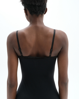 Комбинезон с шортиками 006 Body Fusion (черный)