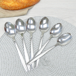 Набор столовых ложек "№4" 6 штук, нержавеющая сталь, NNOSO-58