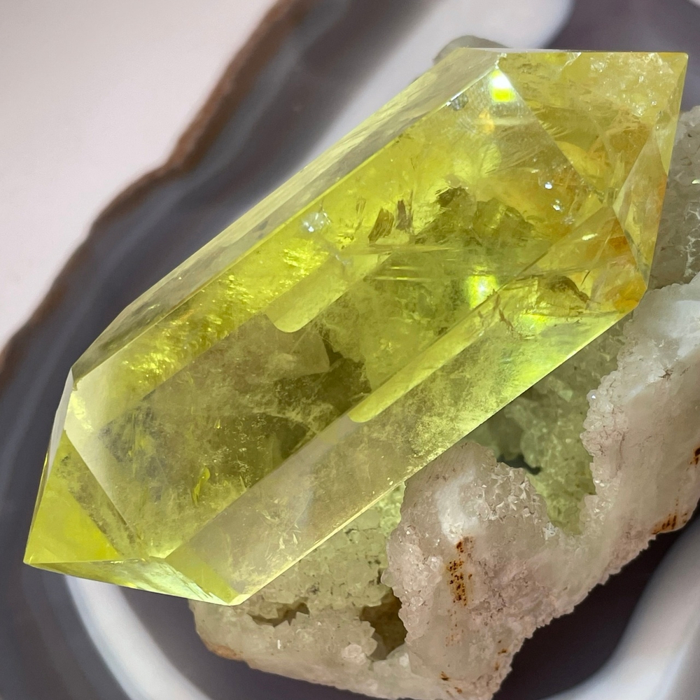 39603 Цитрин Кристалл двухконечный 30*85мм