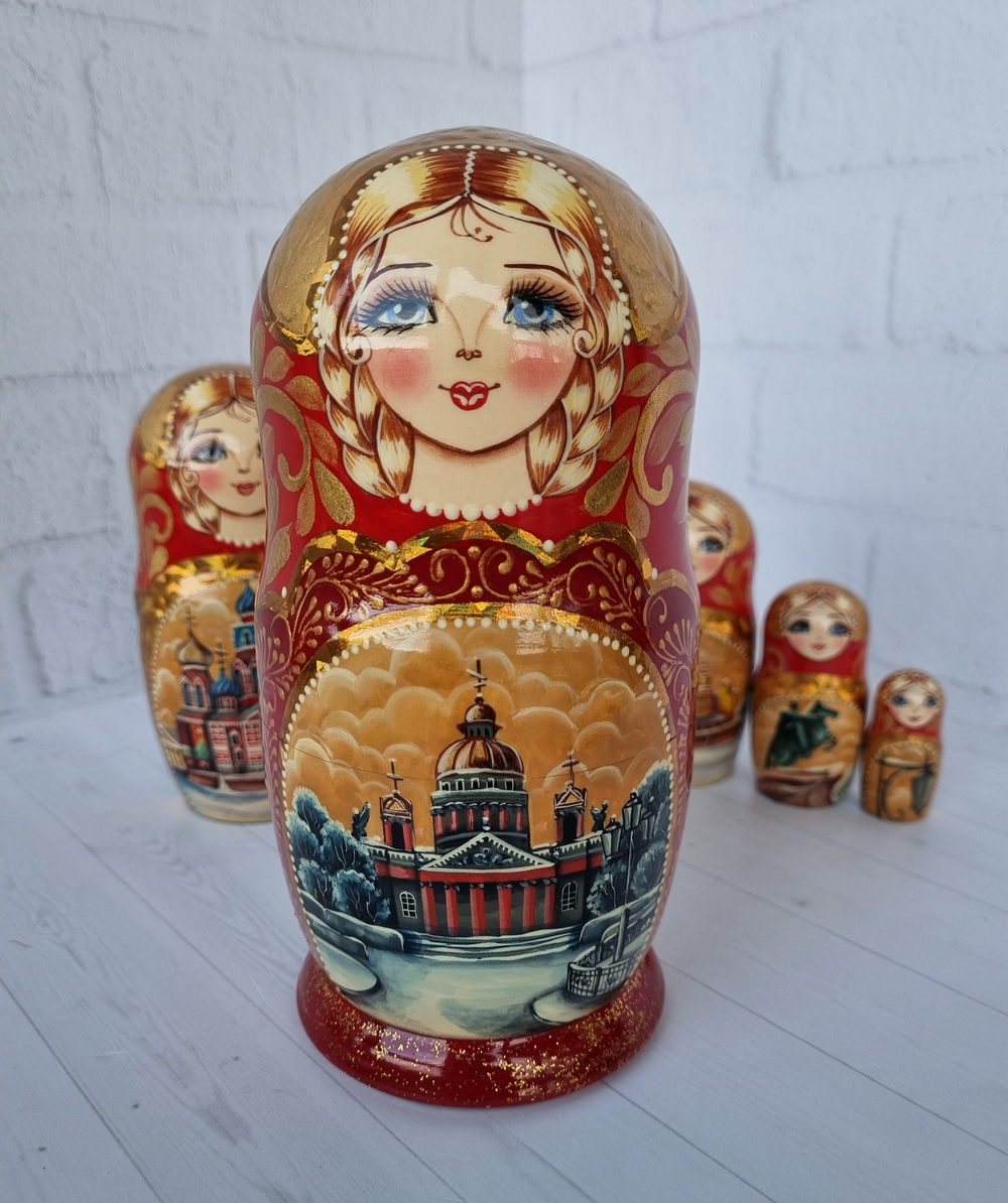 Матрёшка "Виды города" 5мест