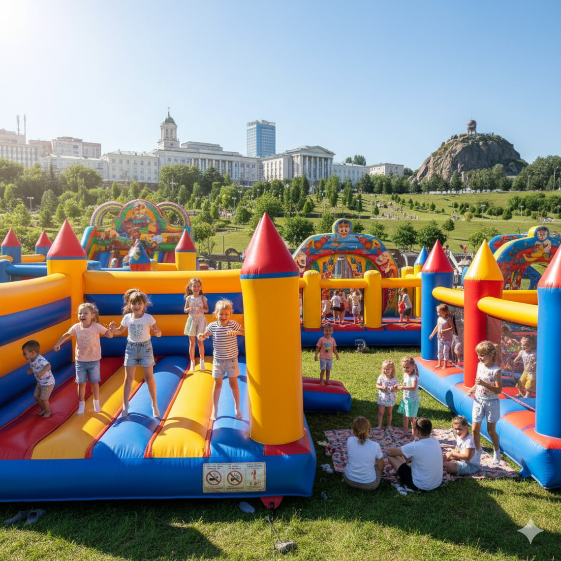 Батут купить в Ставрополе — Надувные аттракционы БатутМастер