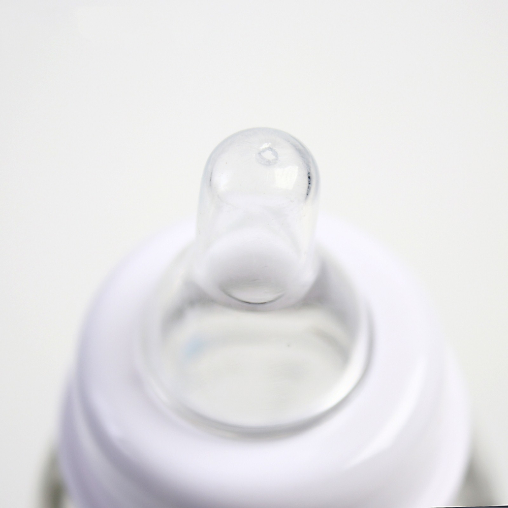 4477639 Бутылочка для кормления 250 мл., стекло, цвет МИКС