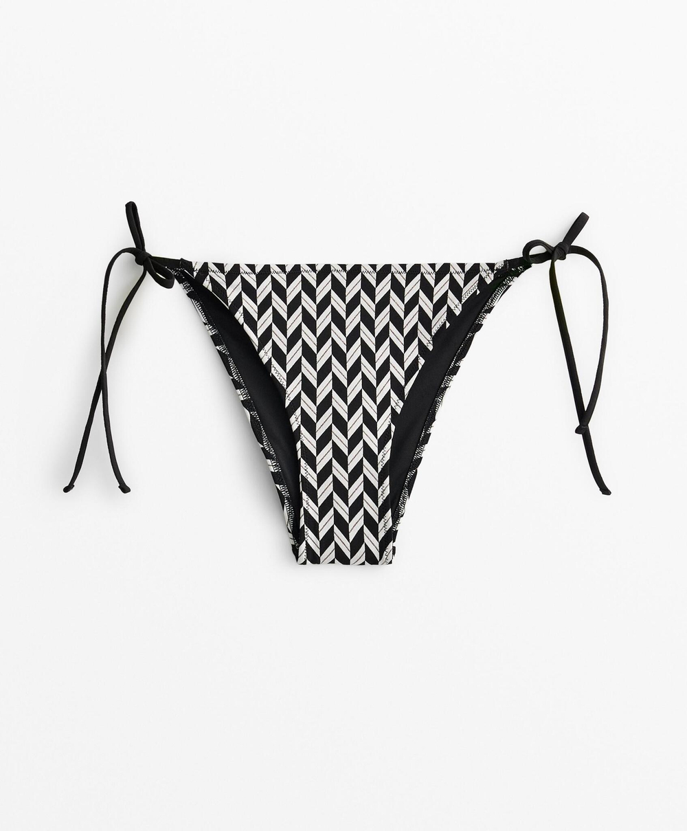 OYSHO Плавки бикини на завязках, черный