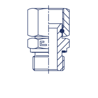 Штуцер FNE JIC 1.7/8 - BSP 1.1/2