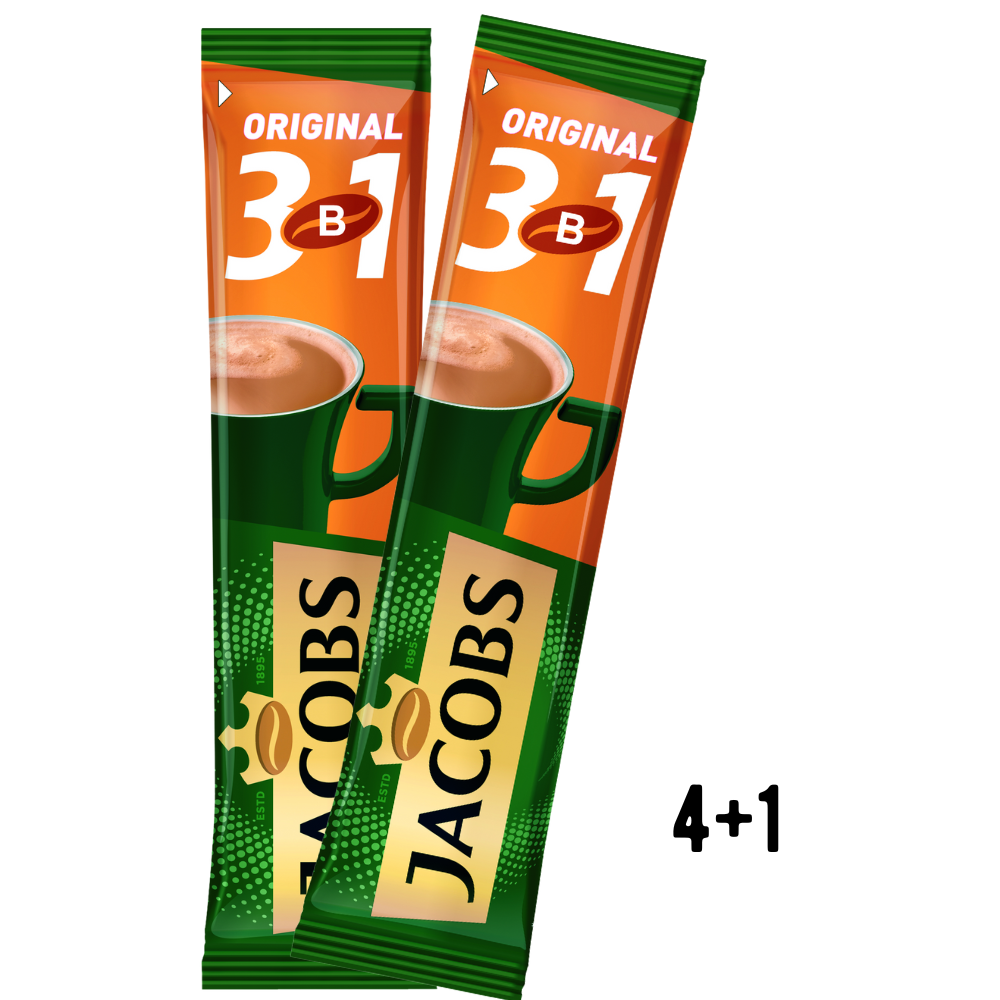 Кофе Jacobs Original 3в1 (4+1) 62.5 гр