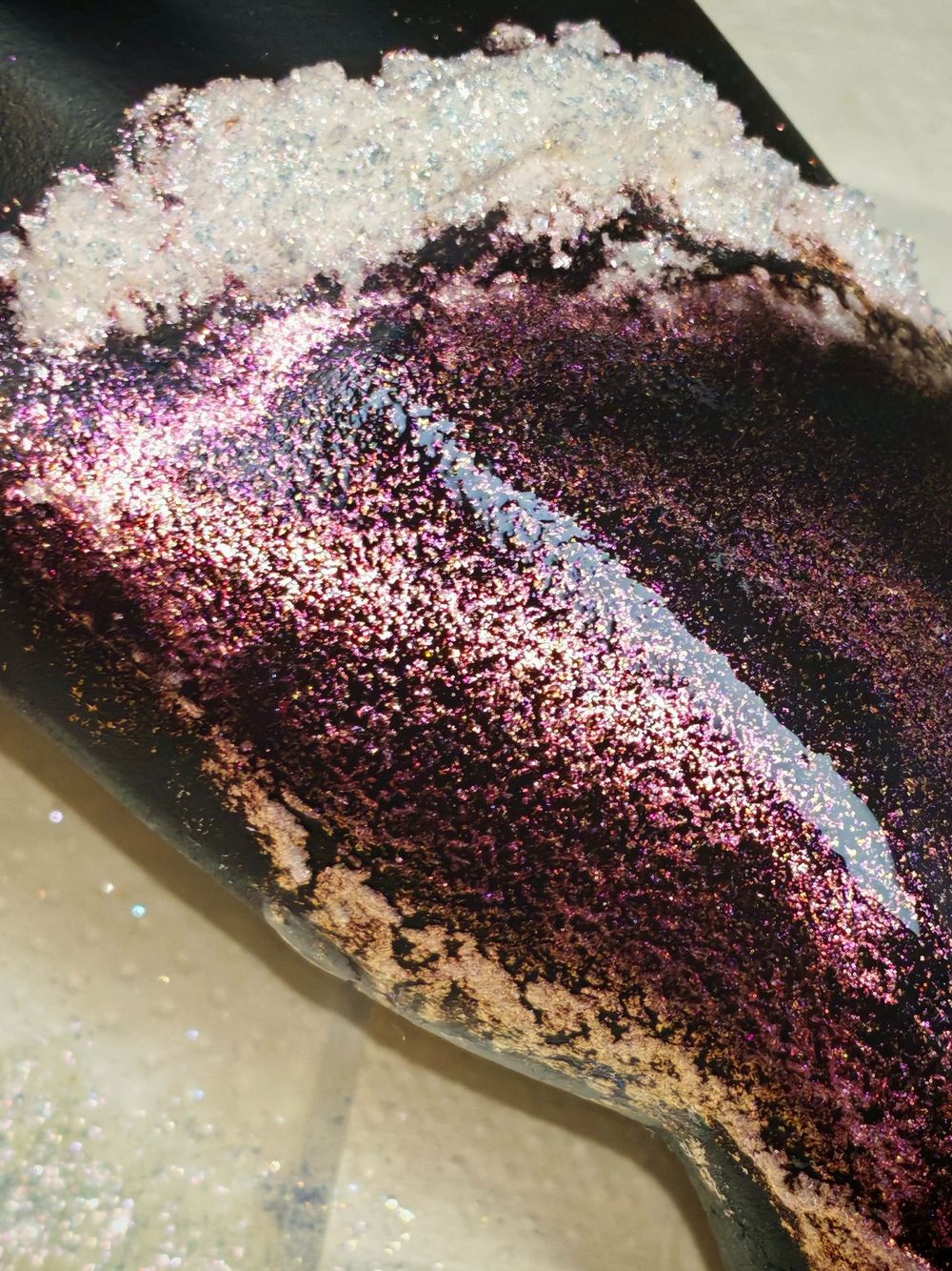 Премиум пигмент Elitdia 02 - Красно-персиковый супер блеск - универсальный