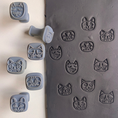 Набор штампов  "Коты №4"