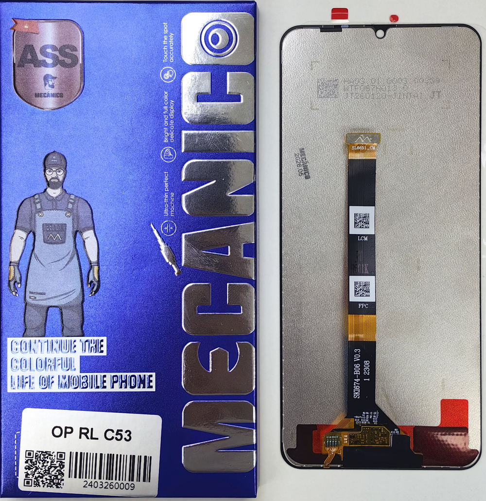 Дисплей Realme/ Oppo C51/ C53/ Narzo N53/ Note 50/ C60; Mecanico ASS (ORG New)