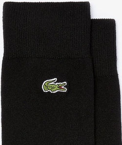 Теннисные носки Lacoste Men's Embroidered Crocodile Cotton Blend Socks 1P - черный