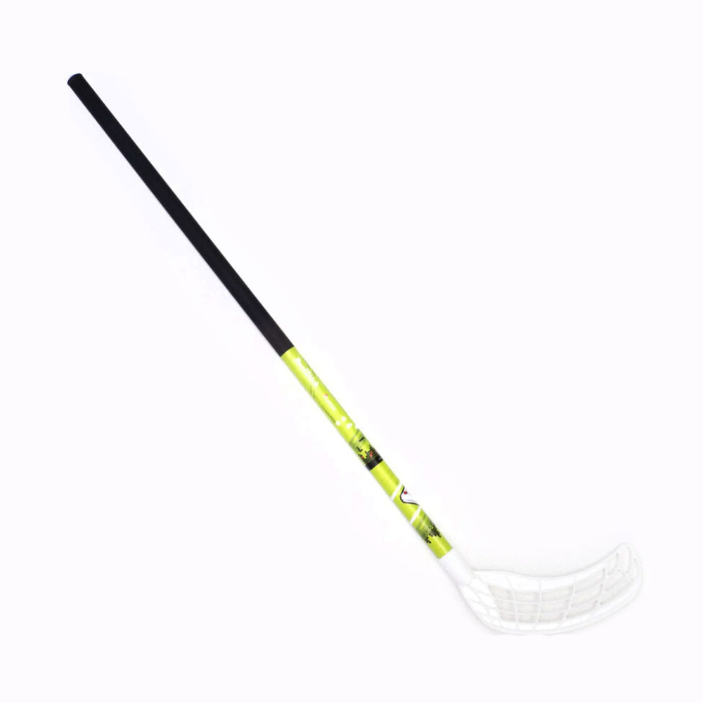 Клюшка для флорбола RealStick Player 95см, прямой крюк, комп, черно-сал