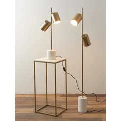 Торшер Irjo, 150 см, золото/белый мрамор