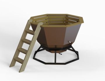 Банный чан 6-8 человек на подставке