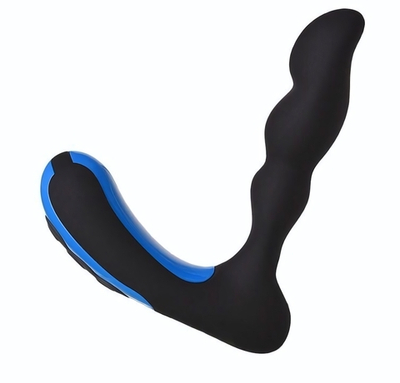 Массажер простаты Erotist Second (Цвет: черный с синим)