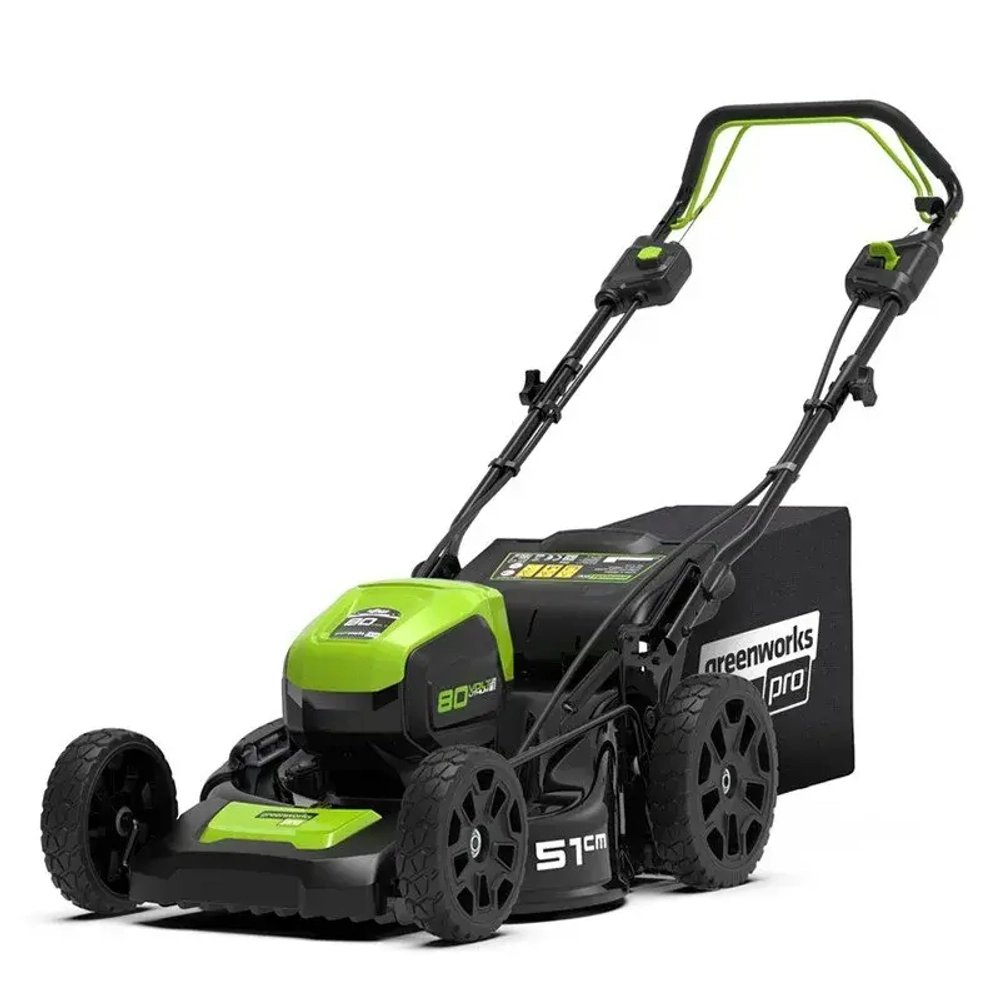 Аккумуляторная газонокосилка самоходная Greenworks GD80LM51SPK4 80V (1 x 4 Ач, ЗУ) 2502107UB