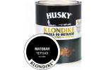 КРАСКА HUSKY-KLONDIKE МЕТ/МАТОВЫЙ ЧЕРНАЯ RAL 9005 0,9Л