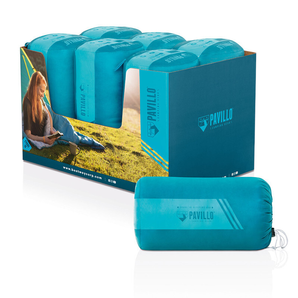 Спальный мешок одеяло, 190х84 см, 2 сл, ПЭ, холлофайбер, Bestway, шт