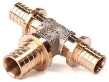 Тройник Рехау RX+ 25-32-25 с увеличенным боковым проходом бронза (арт. 14571063001)