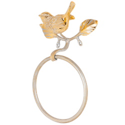 Держатель для полотенец Терра Лавли Айвори Мраморное золото