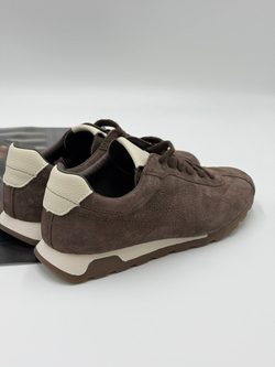 Кроссовки женские натуральная кожа арт. 295-3 цвет "светло-коричневый"