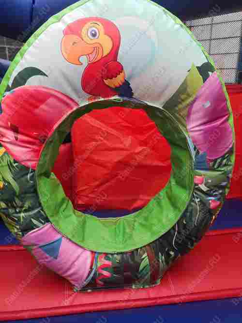 Детский надувной батут "Радужный" с печатью