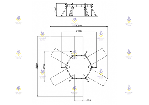 Качели на круглых столбах «Круговые»