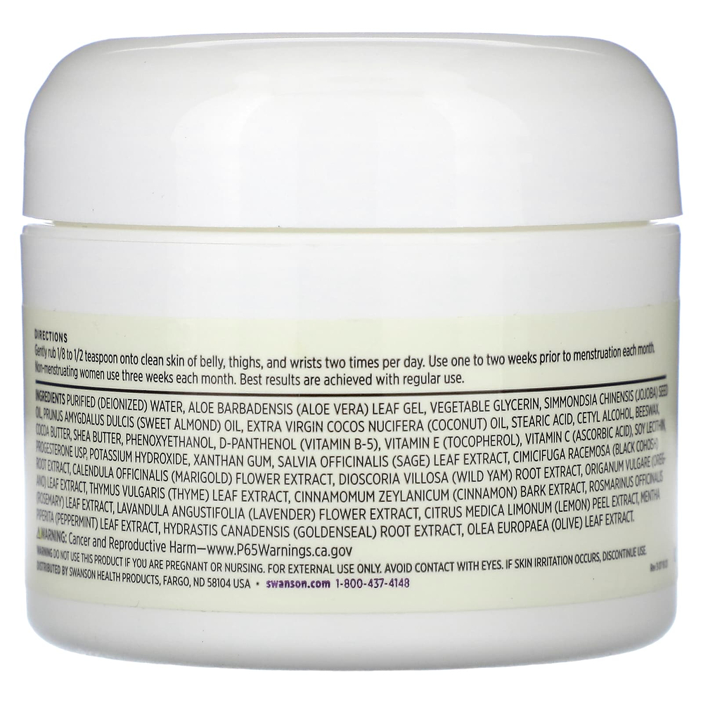 Swanson, Menogest, крем с прогестероном, 59 мл (2 жидк. унц.)