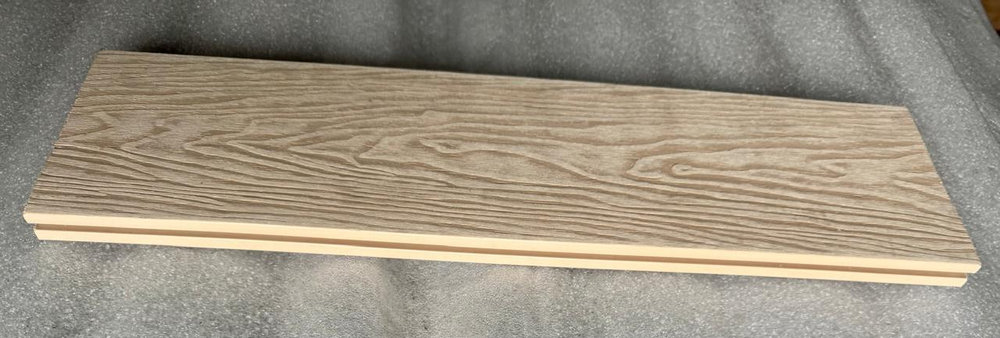 Террасная доска ДПК Best decking Light Тиснение/широкий вельвет цвет: Слоновая кость