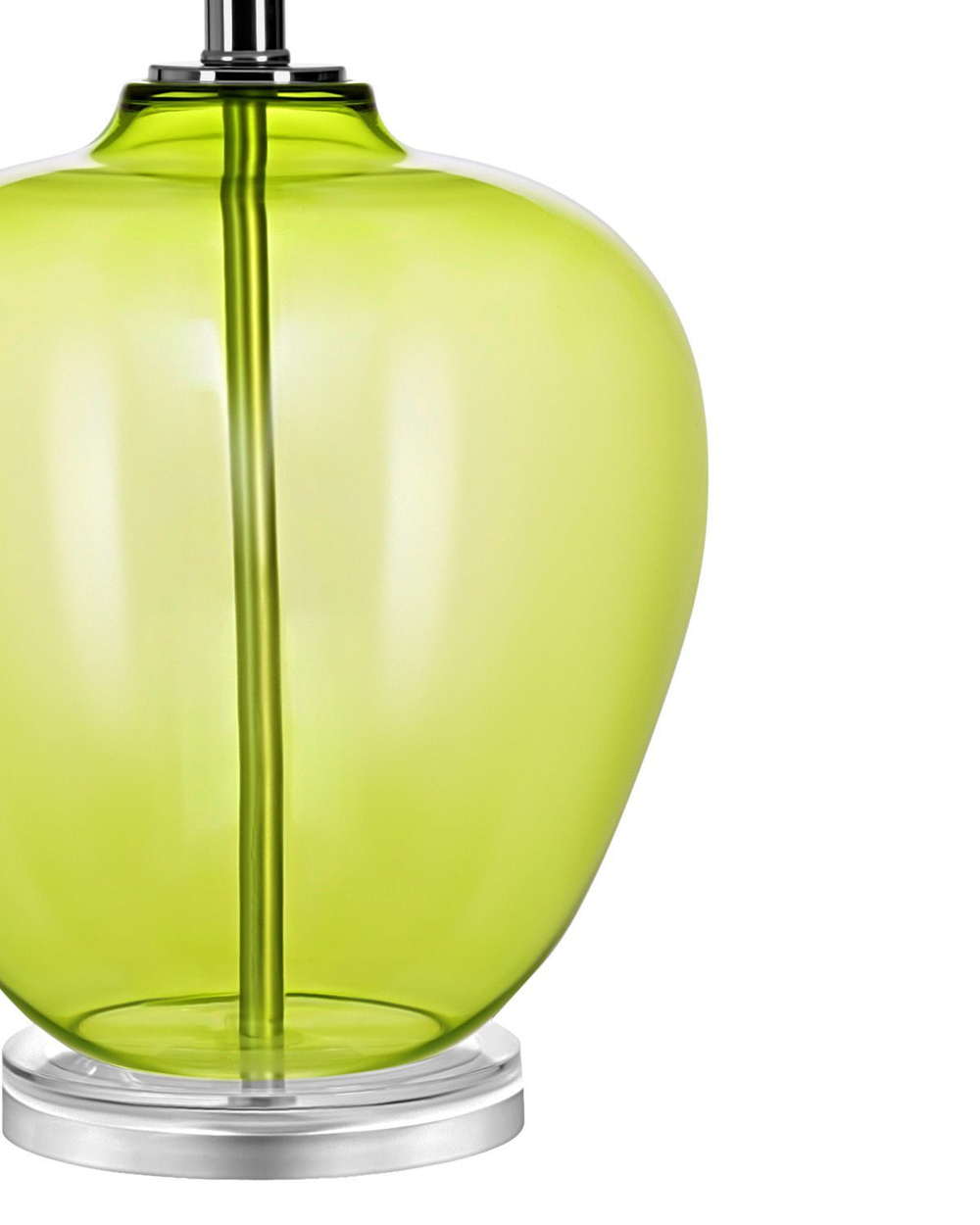 Зелёная настольная лампа “Хизер”