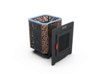 Банная печь Душа- 15 Сетка Леопард панорама