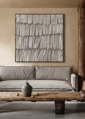 Постер Modern 100х100 см, коричневый, белый