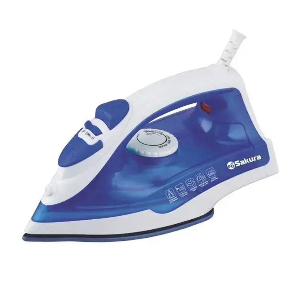 Утюг электро SA-3062CBL 1800Вт керам.подошва пар.увлажнение самоочист