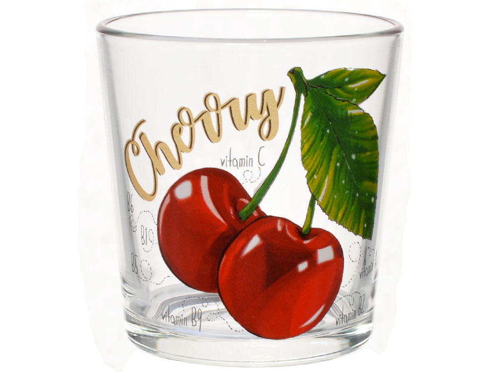 Набор стаканов "Полезная вишня" 6шт 250мл (низкие)