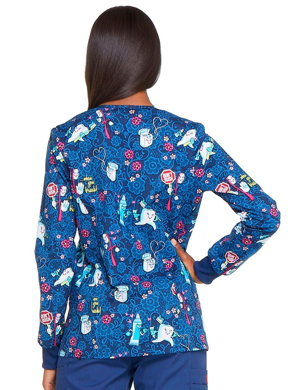 Куртка медицинская женская Dickies DK306, "зубная щётка" S