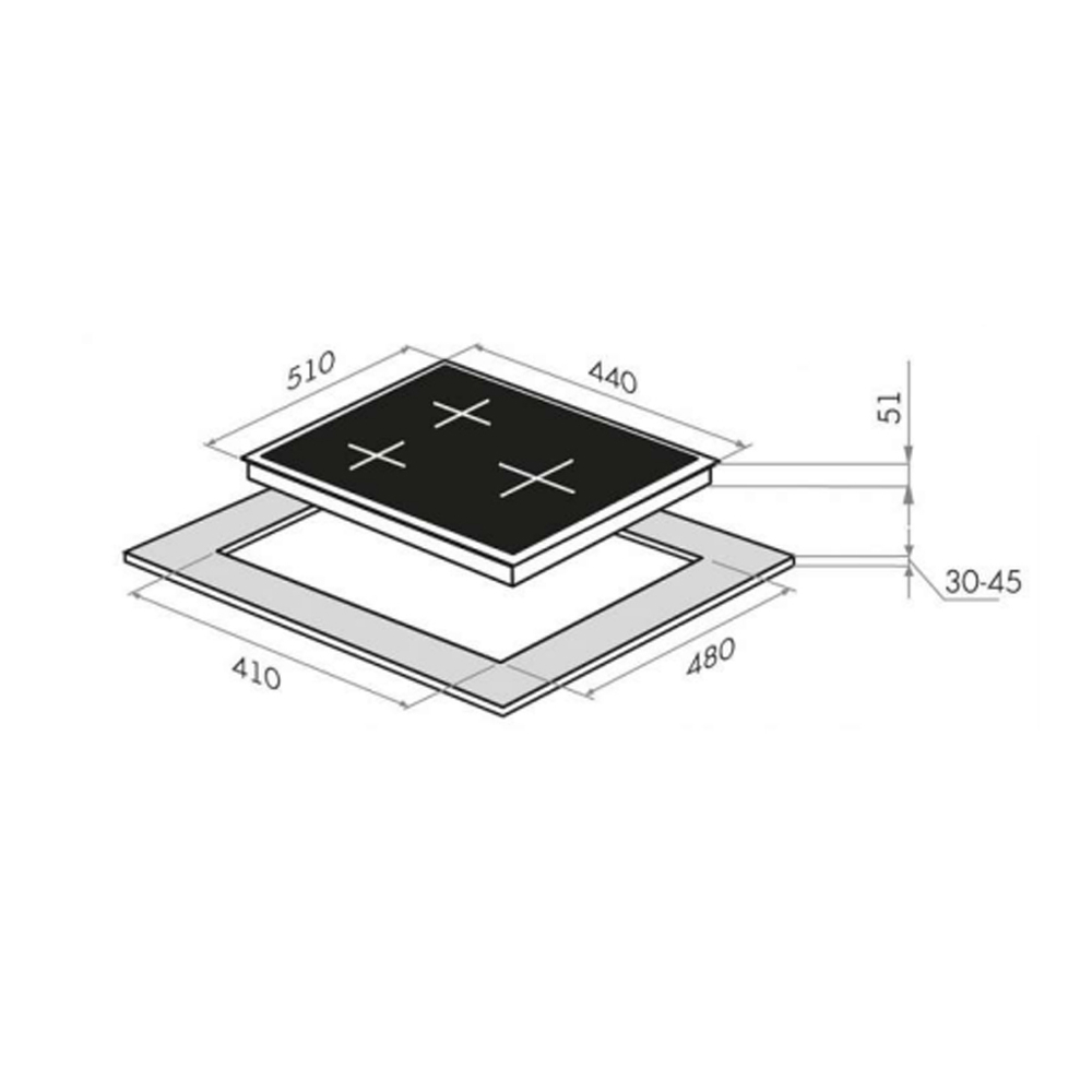 Газовая варочная панель HOMSair HGG431BK фото 5